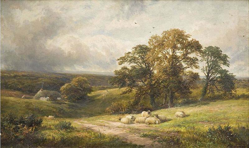 unknow artist A quiet scene in Derbyshire (oil painting) by George Turner china oil painting image